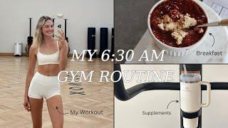 MY 630 AM GYM ROUTINE  MY WORKOUT & HIGH PROTEIN BREAKFAST