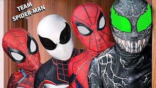 TEAM SPIDER-MAN vs BAD GUY TEAM  LIVE ACTION STORY 1