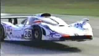 Petit Le Mans Flying Porsche Crash