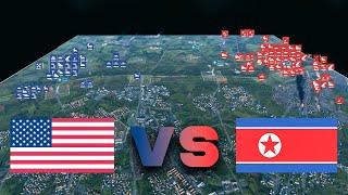 50.000 USA ARMY vs 50.000 NORTH KOREA ARMY  WARNO