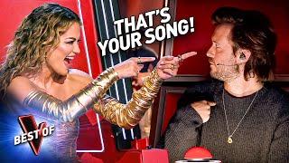 Coaches Own Songs Leave Them Speechless in the Blind Auditions of The Voice