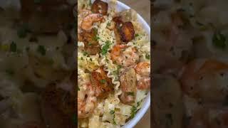 The Best Homemade Creamy Shrimp and Salmon Alfredo Recipe  Quick and Easy #onestopchop