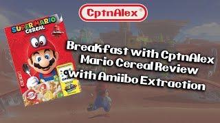 Breakfast w CptnAlex - Mario Cereal Unboxing Review and Amiibo Extraction