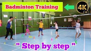  Step by Step  Badminton Training For Beginners  Badminton Drills  Basic