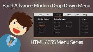 HTML & CSS  Build Advance Modern Drop Down Menu