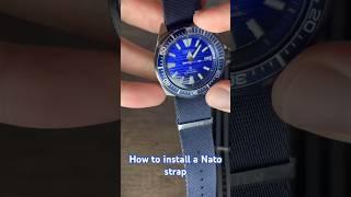 How to install a Nato or Nylon strap on your watch #artemstraps #watches #straps #luxury #seiko