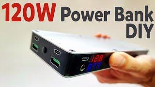 How to make Super 20000 mAh Power Bank 120W - DIY fast charge Power Bank