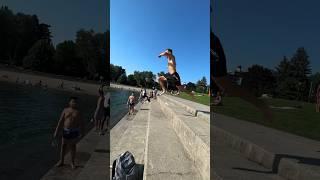 HOW MANY STEPS DID YOU COUNT . #talent #parkour #extremesports #scary #viral #shorts