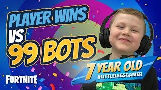 11 Kills in Fortnite & Victory Royale Player Vs 99 Bots  Little Legs Gamer plays Fortnite #ps4