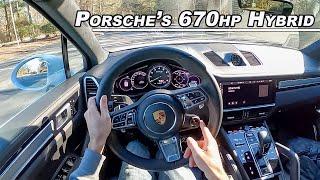 2021 Porsche Cayenne Turbo S e-Hybrid - The 670hp Eco Beast You Need to Drive POV Binaural Audio