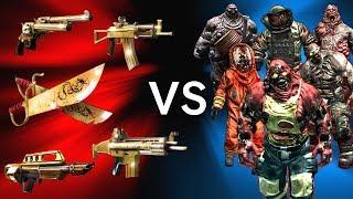 Dead Trigger 2  All Golden Weapons vs All Bosses - Lomelvo