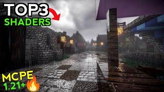 Top 3 Realistic Shader For Minecraft Pe  Shader For Mcpe 1.21+  Shaders For Minecraft PE