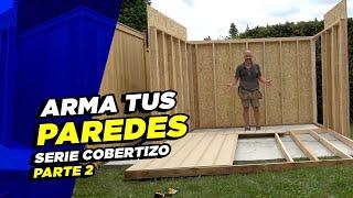 Construyendo los muros  Como construir un cobertizo