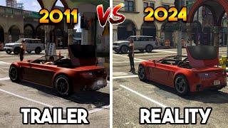 GTA 5  2011 TRAILER VS 2024 REAL GAMEPLAY