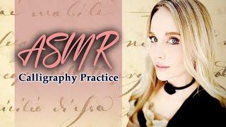 ASMR Handwriting Practice  Softly spoken with paper and pencil sounds