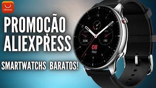 SMARTWATCH no ALIEXPRESS Ainda estão com PREÇOS EXCELENTES HAYLOU - AMAZFIT - ZEBLAZE E XIAOMI