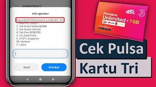 Cara Cek Pulsa Kartu Tri