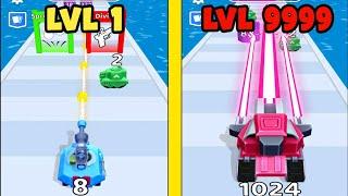 Merge Tank Run - All Levels Gameplay Walkthrough iOS Android Levels 1-9999 B8 Gamer