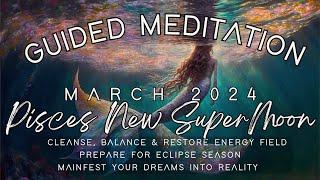 New Moon March 2024 Guided Meditation  Manifest Your Dreams