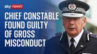 Nick Adderley Chief constable of Northamptonshire Police found guilty of gross misconduct