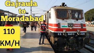 Gajraula to Moradabad Train journey by Delhi Moradabad PassengerDelhi - Moradabad 110 kmph Section