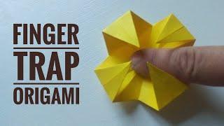 How to make easy paper finger trap  Easy origami diy