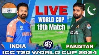  Live India vs Pakistan T20 World Cup Match 19 Live Match Score  IND vs PAK Live match Today