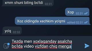 SEVISHGANLAR SUHBATI - QIZ VIDEO VIZFDA CHIQISHGA XOP DEDI