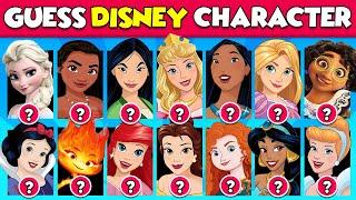 Guess The DISNEY CHARACTER NAMES   Elsa Moana Mirabel Rapunzel Ariel