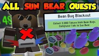 *ALL* SUN BEAR QUESTS COMPLETED - Roblox Bee Swarm Simulator