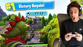 MY FIRST EVER SOLO VICTORY ON FORTNITE CRAZIEST ENDING EVER