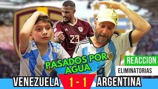 VENEZUELA 1 vs ARGENTINA 1 -  Reacciones de Hinchas Argentinos - Eliminatorias