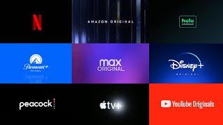 Streaming Service Originals - Logo Compilation NetflixHuluAmazonDisney+Paramount+Maxetc