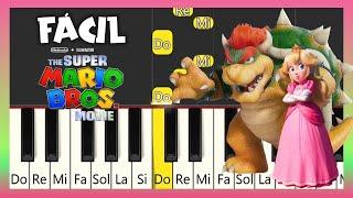 Peaches Peaches Bowser - Super Mario Bros - PIANO TUTORIAL - PIANO FÁCIL CON NOTAS