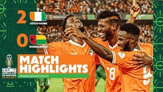 HIGHLIGHTS  Côte dIvoire  Guinea-Bissau  #TotalEnergiesAFCON2023 - MD1 Group A
