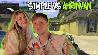 СИМПЛ ИГРАЕТ ПРОТИВ АРИНЯН В ВАЛОРАНТ S1MPLE VS AHRINYAN