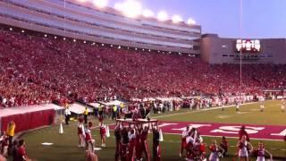 Bucky Badger Doing Push-ups During Upset of #1 OSU