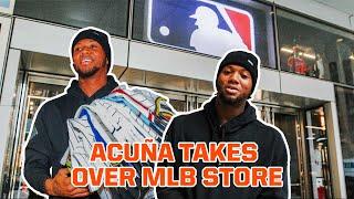 Ronald Acuña Jr. TAKES OVER MLB Store Surprises fans buys all the jerseys