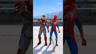 GTA V  SPIDER-MAN VS DEADPOOL SUPERHERO BATTLE S02  #shorts #gta5