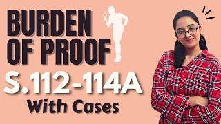 Indian Evidence Act  Burden Of Proof - Sec 112 to 114 A  With Cases