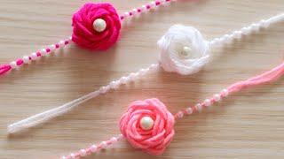 How To Make Rakhi  DIY  Handmade Rakhi  Rakhi Making With Wool