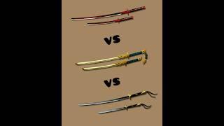 Shadow Fight 2  Daisho vs Heros Will vs Shoguns Katana #shorts