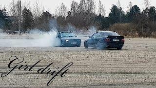 Girl drift E30 vs Guy E36