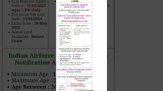 Airforce Agniveer 022023 Online Form