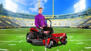 I Earn $10000 Mowing My Schools Football Field  Farm Sim 22