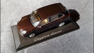 Porsche  Cayenne E2 Diesel  brown metallic Unboxing Minichamps 143
