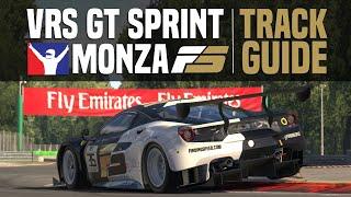 iRacing Tutorial  VRS GT Sprint - Monza Track Guide