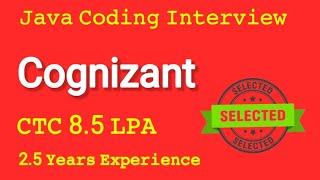 Cognizant java interview questions and answers