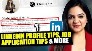 How To Search For Jobs?  Linkedin Profile Optimisation Tips  Job Application Strategy