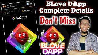 New Earning App  Blove Dapp Tap To Earn Complete Details   Blove Dapp Kya Hai